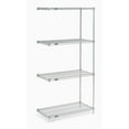 thumbnail image 3 of Nexel Poly-Z-Brite® 5 Tier Wire Shelving Add-On Unit, 42"W x 24"D x 63"H, 3 of 5