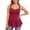 A-Red133, variant on Women Ruched Button Detail Cami Top Sweetheart Neckline Casual Daily Wear Flowy Swing Tank Blouse