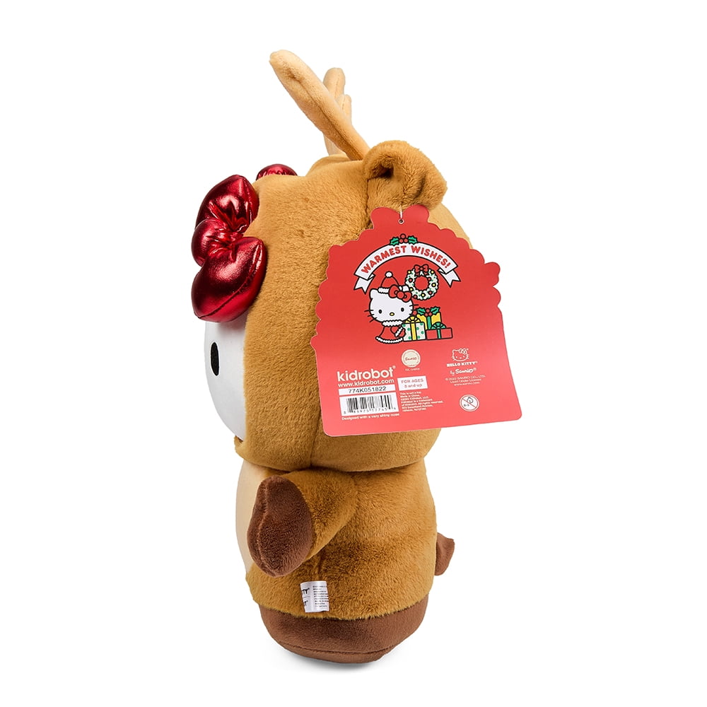 Kidrobot Sanrio Interactive Plush 13" Hello Kitty Reindeer Plush Toy