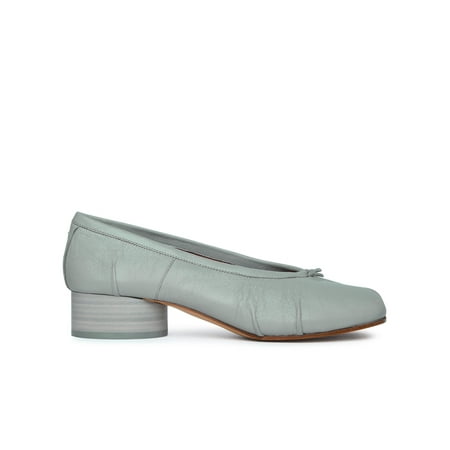 

Maison Margiela Woman Maison Margiela Tabi Green Anise Lambskin Ballet Flats
