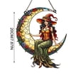 thumbnail image 3 of Diceymbol Fairy Acrylic Hanging Ornament with Double-Sided Sparkle, 7.8 Inches, 1 Piece, 3 of 5