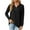 Black, variant on qucoqpe Womens Long Sleeve Tops with Buttons Down Pullover Casual Solid Loose Fit V-Neck Tunic Blouse