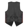 thumbnail image 7 of YONGHS Mens Sequins Vest Jacket Formal Business Wedding Slim Fit Tuxedo Waistcoat Red L, 7 of 7