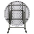 thumbnail image 3 of 32'' Round Granite White Plastic Folding Table, 3 of 9
