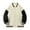 White, variant on heyac Men's Varsity Jacket Baseball Jackets Windbreaker Lightweight Slim Fit Button Down Letterman Jacket