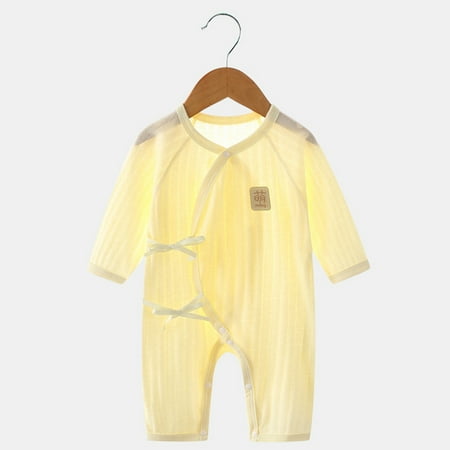

Baby Jumpsuit Summer Thin Long Sleeve Romper Newborn Clothes Cotton Monk Clothes