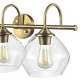 thumbnail image 6 of Globe Electric 51853 Harrow 3 Light 26" Wide Bathroom Vanity Light - Brass, 6 of 7