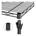 thumbnail image 3 of 4 Shelf Metal Wire Shelving Rack Holder Adjustable Storage Unit Organizer Black, 3 of 9