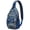Boho, variant on Hawaiian Summer Floral Sling Backpack, Lightweight Jungle Leaves Travel Crossbody Bag with Palm Leaf, Tropical Botanical Print for Resort Style