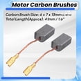 thumbnail image 4 of Replacement 6 * 7 * 13mm Motor Carbon Brushes 5 Pairs, 4 of 5