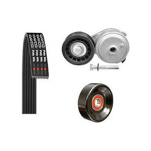 Main Drive Serpentine Belt Drive Component Kit - Compatible with 1996 - 1999 Chevy K1500 Suburban 5.7L V8 1997 1998