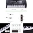 thumbnail image 4 of Transparent Piano Keyboard Sticker 88 Keys Electronic Keyboard Piano Sticker, 4 of 8