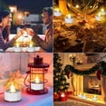thumbnail image 5 of Luces de té LED con pilas: Paquete de 24 velas votivas sin llama Lámpara Realista y brillante Regalo navideño parpadeante Larga duración 150 horas para celebración de festivales de temporada Blanco cá, 5 of 5