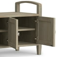 thumbnail image 5 of Simpli Home Warm Shaker SOLID WOOD 44 inch Wide Transitional Entryway Storage Bench in Distressed Grey, 5 of 12