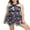 Blue-Adult, variant on Aunavey Plus Size Two Piece Swim Dress with Boyshorts for Women Mesh Tankini Swimsuits Flowy Bathing Suits