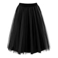 thumbnail image 2 of Girls Dresses Party Flared Skirt Midi Length Formal Elegant Tutu Kids Clothes, 2 of 6