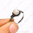 thumbnail image 4 of Pearl Ring Gemstone Ring Fresh Water Pearl Ring 925 Sterling Silver Ring for Her Pearl Jewelry, 4 of 4