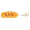 thumbnail image 3 of ColoMX Llavero de pan de peluche kawaii, bonito llavero con colgante de comida para llaves de coche, bonito llavero suave, llavero decorativo con colgante de peluche., 3 of 7