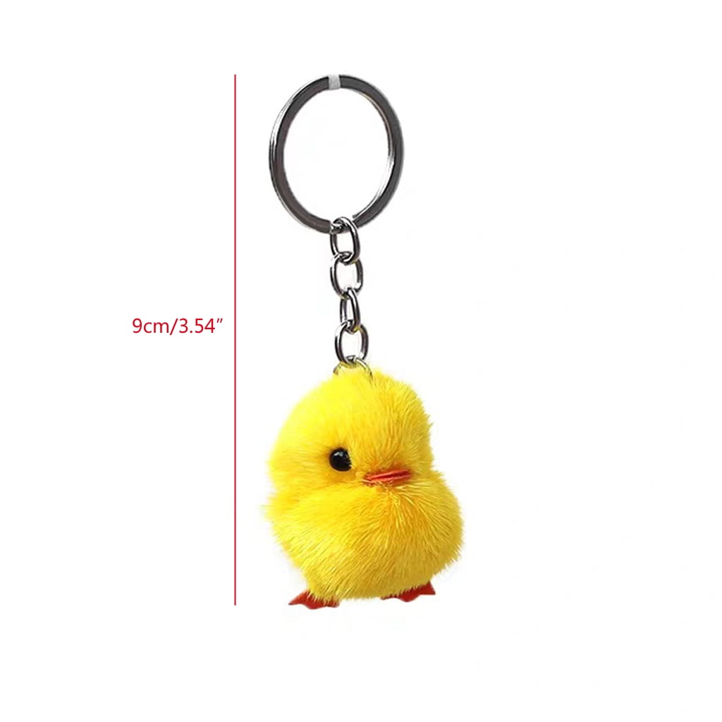 White Yellow Chick Keychain Animal Bulk Key Chain Gifts for Women