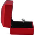 thumbnail image 2 of Boîte à Bagues Mode LED Boîte de Rangement pour Bagues Porte-Bijoux (Rouge), 2 of 4