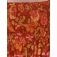 thumbnail image 5 of VESTIDO FLORAL CON VOLANTES PARA MUJERES, SIN MANGAS, CUELLO CUADRADO, COLOR ROJO NARANJA, 5 of 6