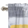 thumbnail image 4 of Abstract Graffiti Art Curtain Valances Set Retro Yellow Gary Street Art Kitchen Curtains 24&nbsp;inch Length Rod Pocket Valance and Tiers 3 Piece Set Small Bedroom Bathroom Laundry Decor, 4 of 9