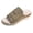 Khaki, variant on Women Espadrilles Wedge Platform Slippers Open Toe Slip on Fashion Casual Summer Beach Shoes