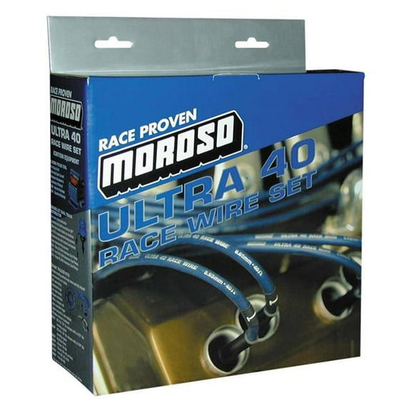 Moroso 73676 8.65 mm Ultra 40 Plug Wire Set for Small Block Ford 302