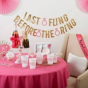 Kate Aspen 66 Piece Party Supply Package Last Fling Before the Ring Bachelorette Party Kit