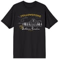 thumbnail image 5 of Yellowstone Dutton Ranch Forest Composition Art Crew Neck Short Sleeve Men's Black T-shirt-Large, 5 of 7