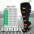 thumbnail image 3 of Plus Size Compression Socks for Women Men 20-30 mmHg 2xl 3xl 4xl , Wide Calf High Tights Long SocksStockings Best Support for Circulation, Running, 3 of 6