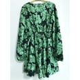 thumbnail image 4 of Women's Floral Chiffon Short Skirt A-line Long Sleeve Country Dress, 4 of 9