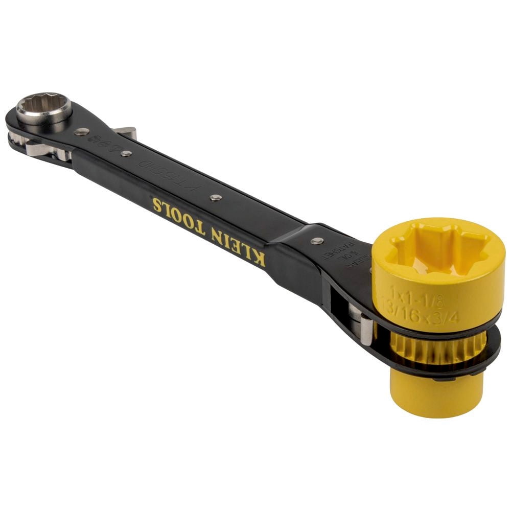 Klein Tools KT155HD 6-in-1 Lineman's Heavy-Duty Ratcheting Wrench