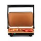 thumbnail image 1 of Holstein Housewares - Plancha eléctrica para sándwiches y aperitivos de 2 rebanadas con temperatura ajustable, placas antiadherentes, negro y cobre/acero inoxidable, dorada, resultados crujientes en, 1 of 5