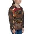 thumbnail image 3 of Disketp Hip-Hop Guinea Pig. Youth Hoodie Sweatshirt for Boys Girls Kids Pullover Hooded Classic Casual Essentials Hoodie-Small, 3 of 6