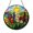 Acrylic 3.5 Inch, variant on Bright Meadow Wildflowers Stained Glass Window Suncatcher Circular Sun Catching Garden Inspired Decor