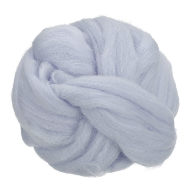 Aguja de Fieltro Unique Bargains Lana 8.5 Oz Fibra Hilo Mechero para Fieltro Húmedo Gris Claro