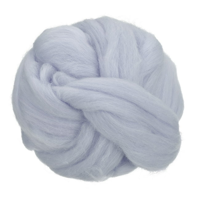 Aguja de Fieltro Unique Bargains Lana 8.5 Oz Fibra Hilo Mechero para Fieltro Húmedo Gris Claro