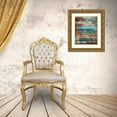 thumbnail image 3 of Grey, Jace 26x31 Gold Ornate Wood Framed with Double Matting Museum Art Print Titled - Blue Hues Wood, 3 of 4