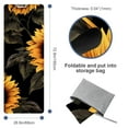 thumbnail image 4 of Sunflower Yoga Mat Towel with Feature, Storage Bag, 72.8"x26.8" - Yoga, Pilates, Fitness, Gym Towel, 4 of 6