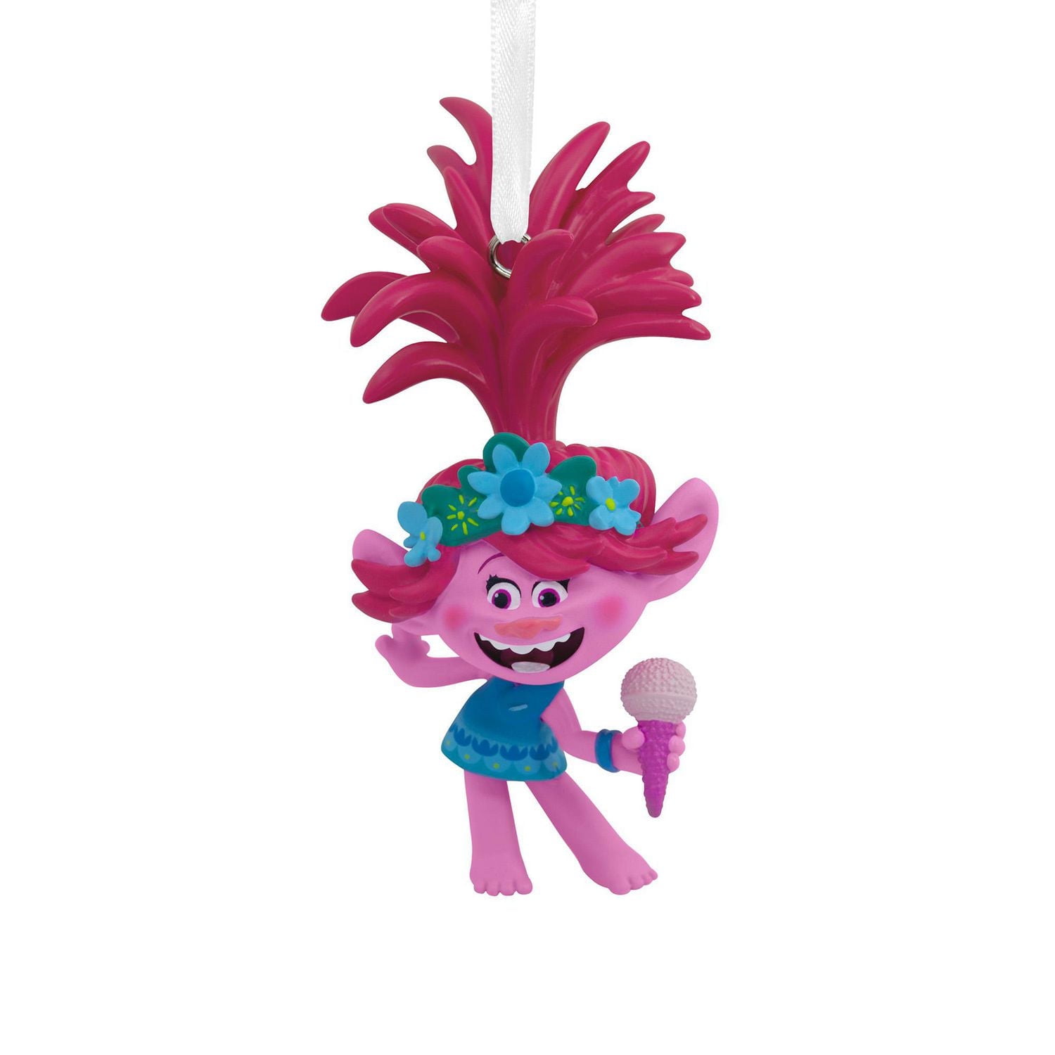 Hallmark DreamWorks Trolls World Tour Poppy With Microphone Christmas Ornament