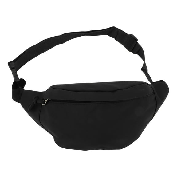 Unique Bargains 1 Pc Stylish Sports Waist Bag Zipper Fanny Pack for Sports Black