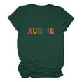 thumbnail image 4 of CAMERIARI Letter Short Sleeve Crew Neck Tshirts Shirts for Women, Size S-3XL, Big&Tall, Green, Aunt Shirt I'm Just Here for My Nephew T Shirts Auntie Tee Shirt Crewneck Cotton Short Sleeve, 4 of 4