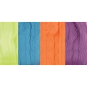 Clover Needlecrafts Natural Wool Roving .7 Ounces 4 pack 7941