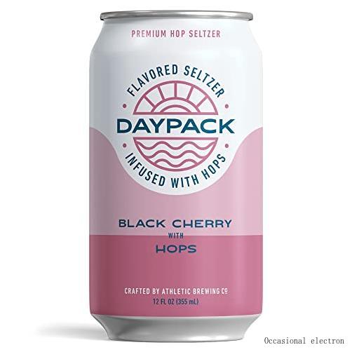 Daypack Sparkling Hop Water 12Pack Of Black Cherry Flavored Seltzer