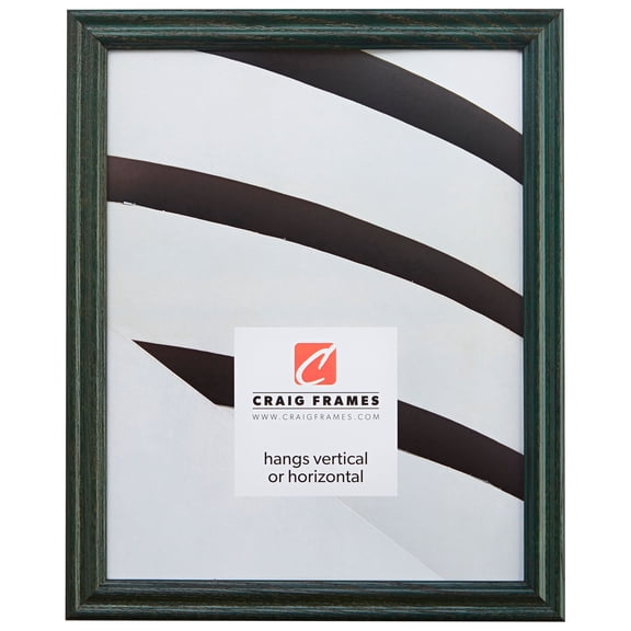 Craig Frames Wiltshire 200, 12x30 inch Traditional Green Hardwood Picture Frame