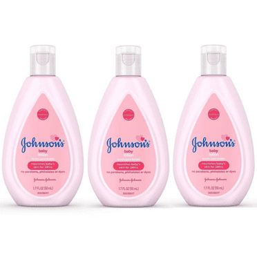Johnson's Pink Moisturizing Baby Lotion  On The Go 1.7 Oz (Pack of 3)