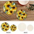 thumbnail image 4 of SKYSONIC Colorful Wild Sunflower Pot Holders Trivets, 2 Pcs Heat Resistant Trivets,Flying Butterfly Cotton Thread Weave Mats for Hot Pads Pans Pot Bowl Teapot for Kitchen Decor, 4 of 7