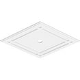 thumbnail image 2 of 38"W x 25 3/8"H x 2"ID x 13 1/4"C x 1"P Diamond Architectural Grade PVC Contemporary Ceiling Medallion, 2 of 11