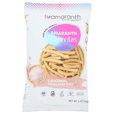 I Am Amaranth Churritos: Himalayan Salt  5 Ounce Pack Of 10